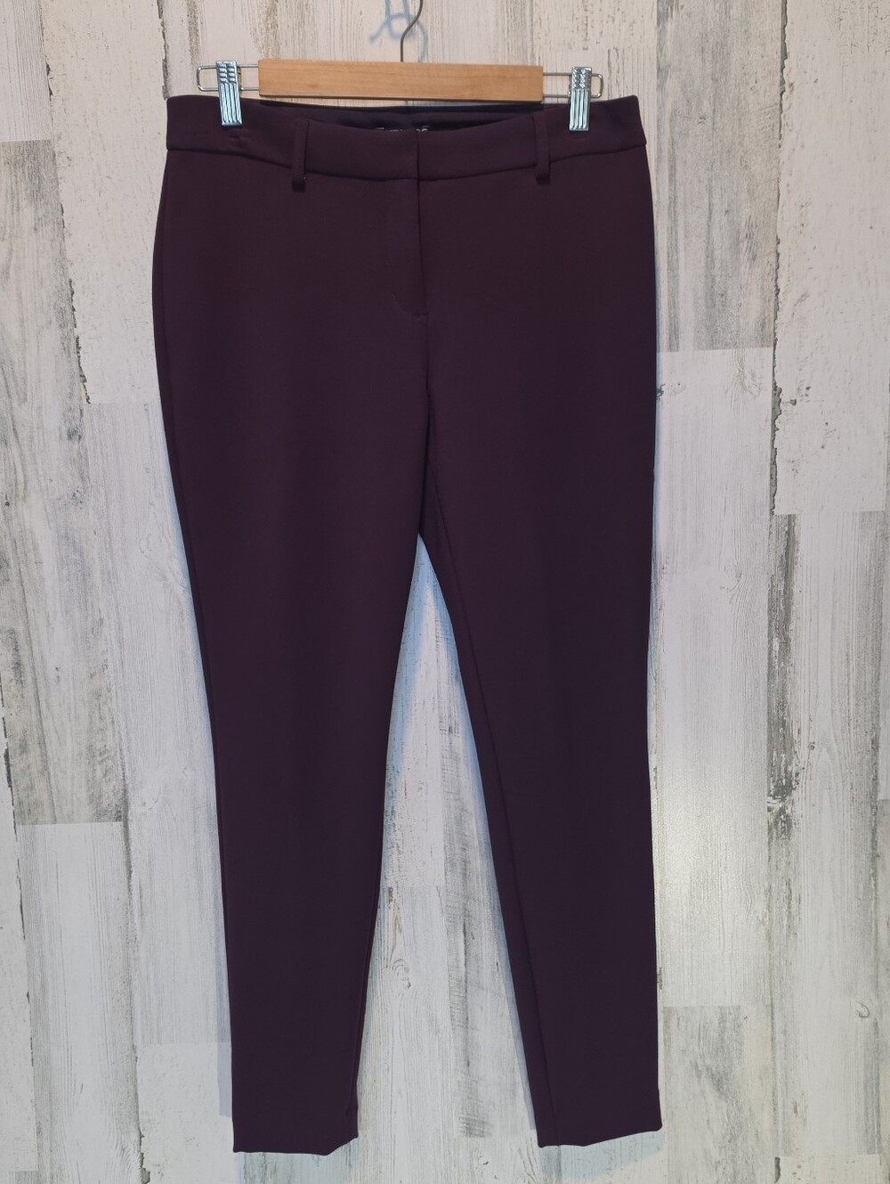 Express Editor Dress Pants Women's 8R Plum Slim Ankle Career Stretch Office